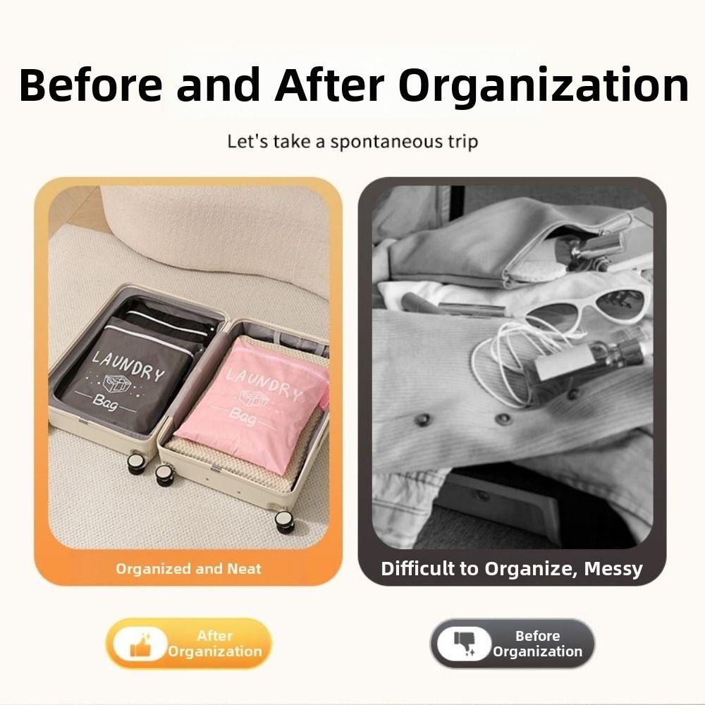 Durable Large Capacity Travel Storage Pouch Machine Washable Multifunctional Dirty Clothes Organizer Laundry Bags