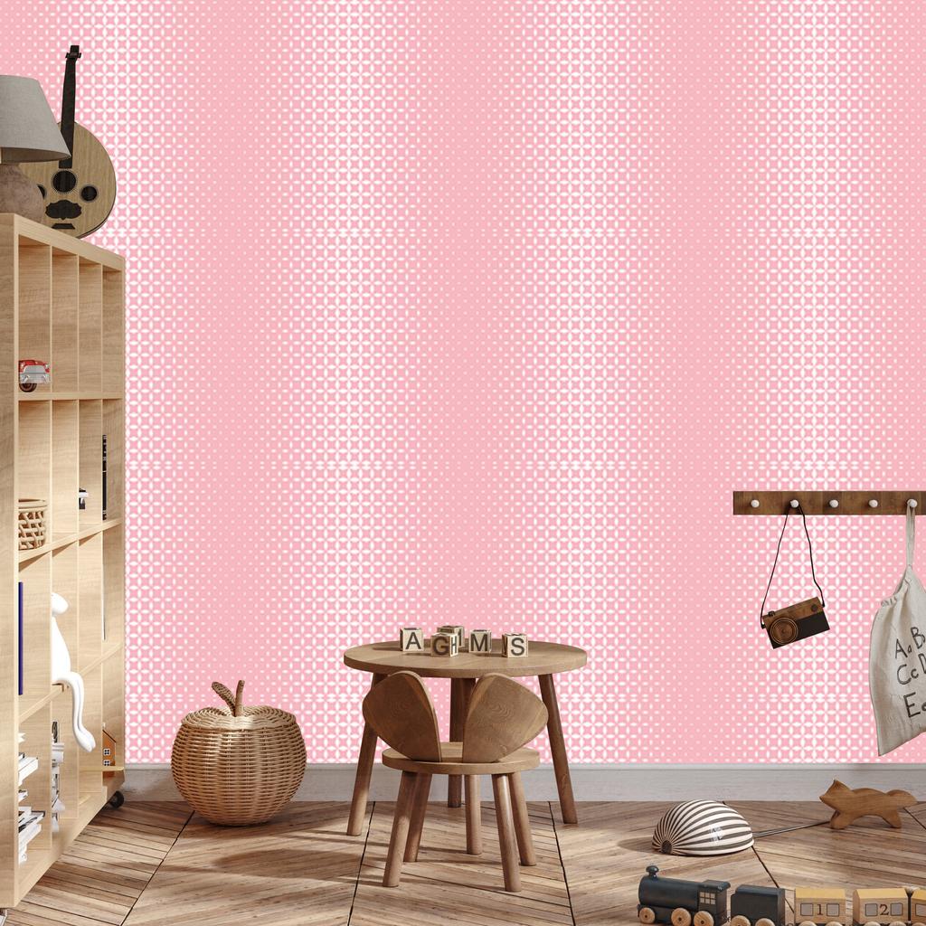Wallpaper Geometric Coral Pattern, Clear Detail 50x1000