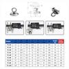 High Pull Force Strong Neodymium Fishing Magnet Wear Resistant Stainless Steel Eyebolt Heavy Duty Magnet Durable