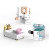 Tragbare Toilette Loo City MOC Szenen Dunny Klassische Straße Porta-Potty Dekoration WC Bausteine Bildung Kinder Spielzeug