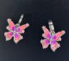 Bird Cross Black Cat Butterfly Cherry Moon Earrings Fit Women's Jewelry Lover's Holiday Birthday Gift 925 Silver
