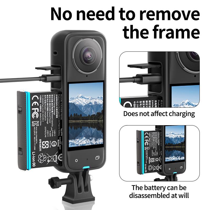 For Insta 360 X4 Frame Plastic Protective Case X4 Panoramic Action Camera Anti-fall Protection Bracket Accessories