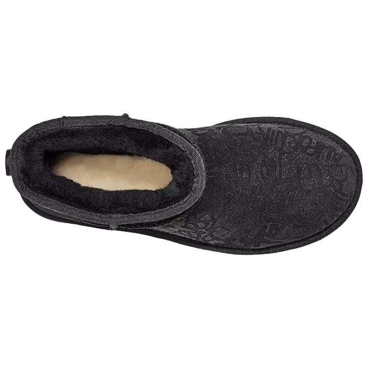 UGG Klassischer Mini Funkel Graffiti Damen 1107034-BLK