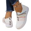 Fashion New Striped Women's Mesh Sports Casual Sneakers Breathable Socks Shoes Low-Cut Net Running Shoes Female