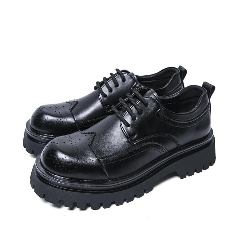 Herren Business Lederschuhe große Größe Außenhandel neue Herren Britischer Stil Plateau Lederschuhe Modetrend Freizeitschuhe