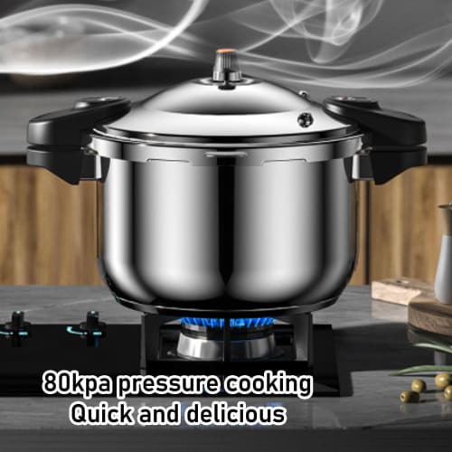 Stainless Steel Pressure Cooker, 10L/12L/16L, Stovetop Pressure Canner with Easy-Lock Lid, Fast Cooking Canner Pot, Compatible with Gas, Induction, an