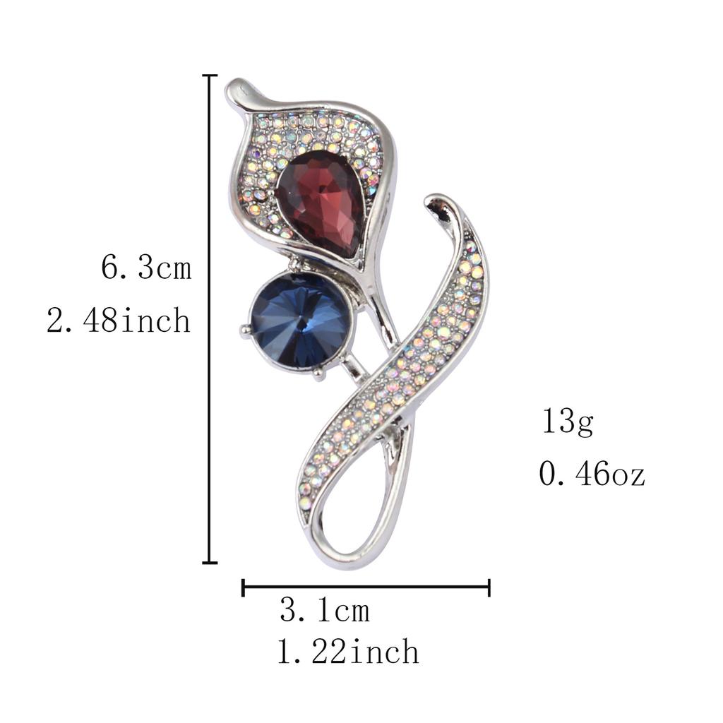 Coat brooch Women's high-end exquisite pin Big breasted flower star with the same anti-light suit and accessories