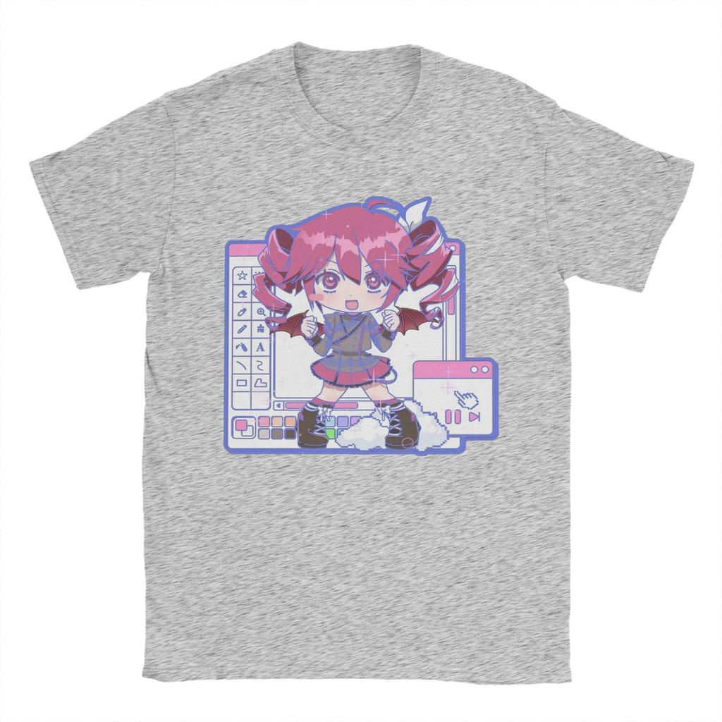 VOCALOID Windows Kasane Teto T-Shirt Men Women  Vintage Pure Cotton Tees O Neck Short Sleeve T Shirts Adult Clothes
