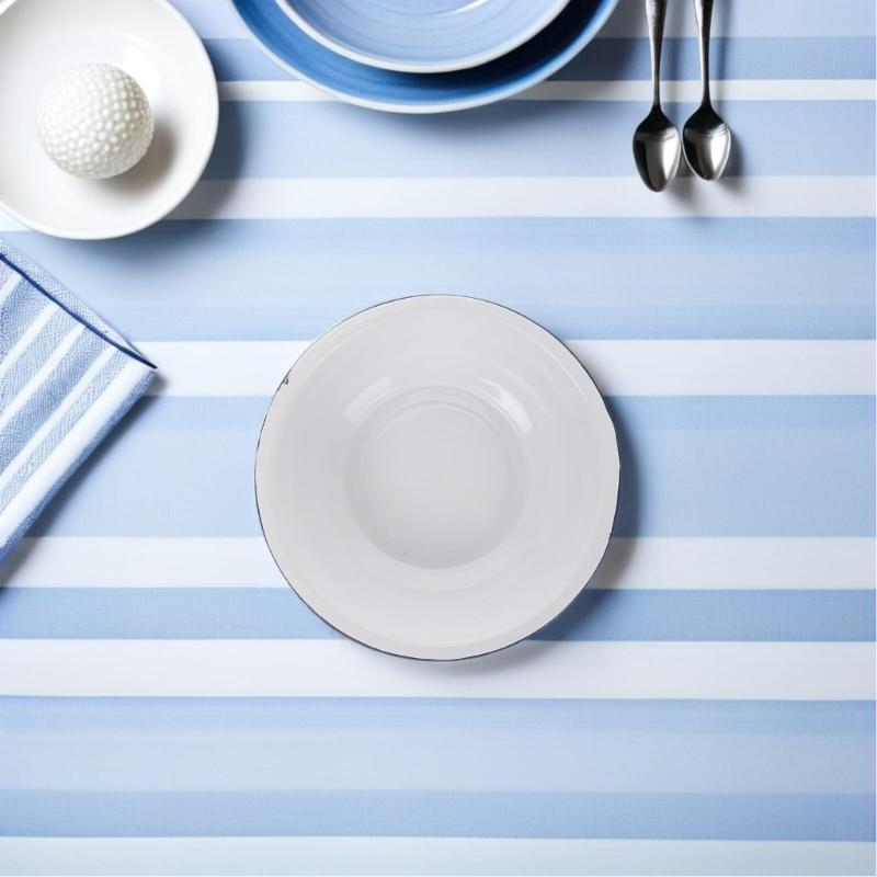 Enamel Coated Mixing Bowl For Kitchen Shatter Resistant Design Bowl For Baking Cooking Food Preparation