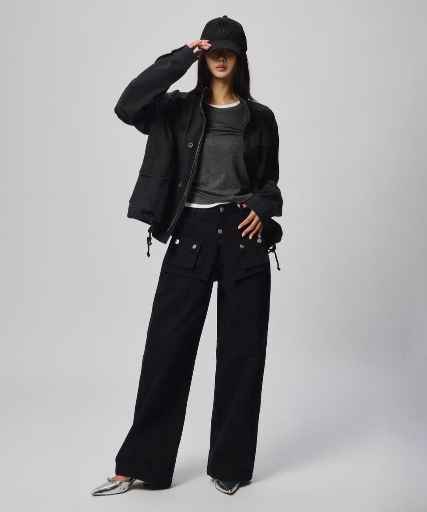 Beodeonteu Logo Washed Ball Cap [Black]