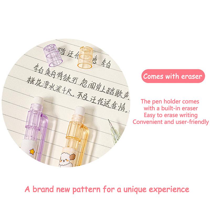 1 Stück 0,5 mm Druckbleistifte Kawaii Automatikstifte mit Radiergummi Studenten Schreibwaren Schreibwerkzeug Niedliche Schulbürobedarf