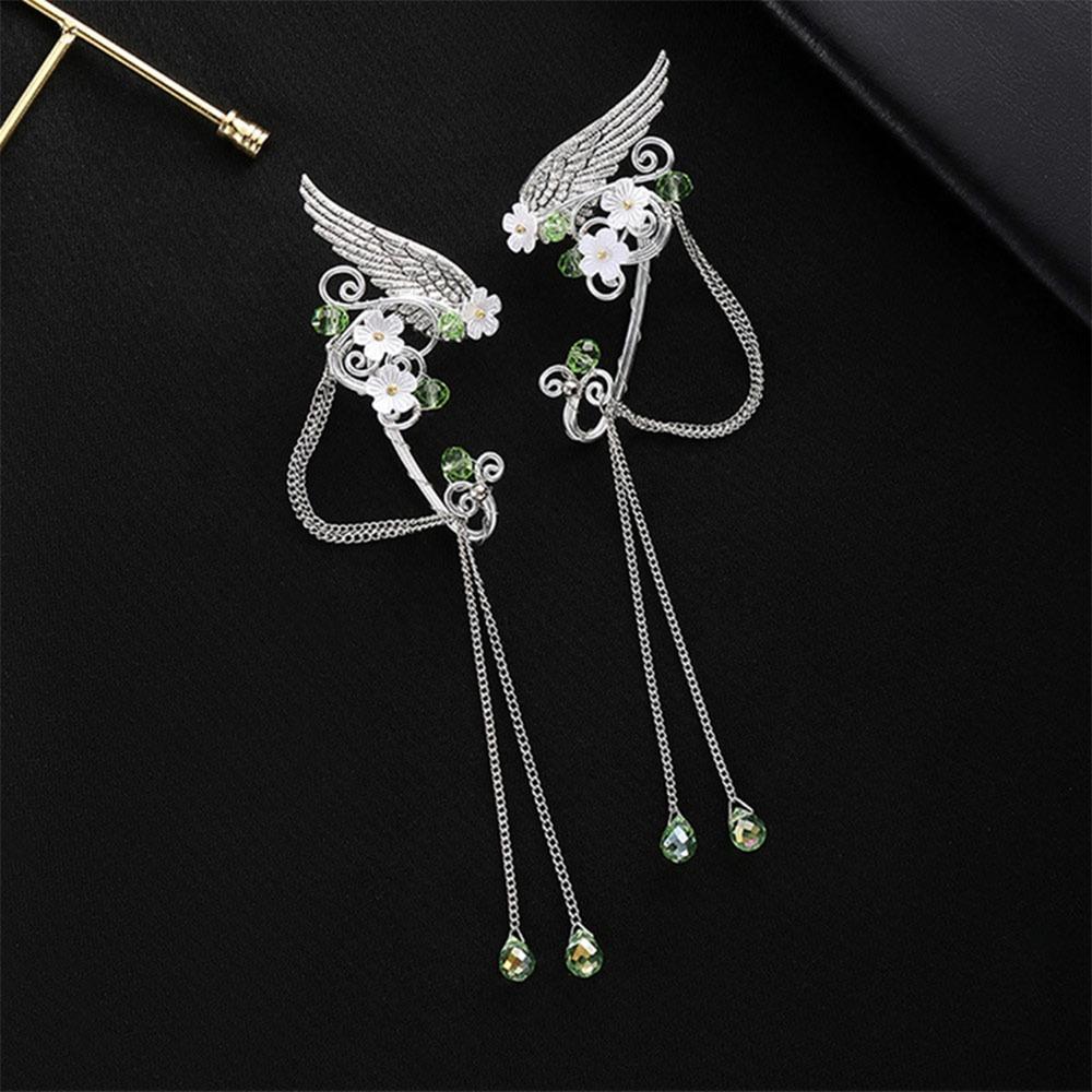 Angel Wings Fairy Earrings for Women Non-Piercing Earrings  for Halloween Christmas Wedding Party
