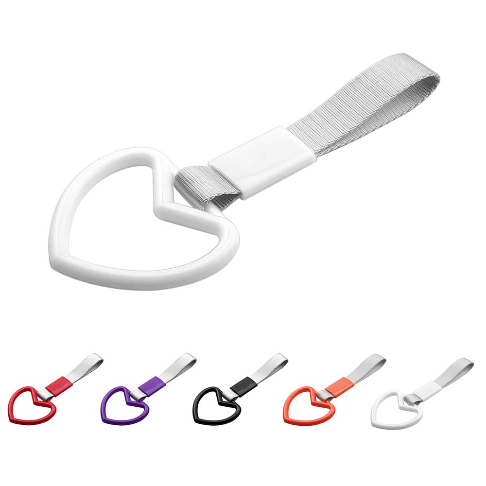 Benkeg Hanging Ring Heart JDM Train Bus Handle Hand Strap Drift Charm Strap Drift