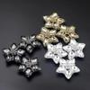 1pcs Extravagant Metal Buttons Rhinestone Sleeve Buckles Shank For Sewing Clothing Accessory