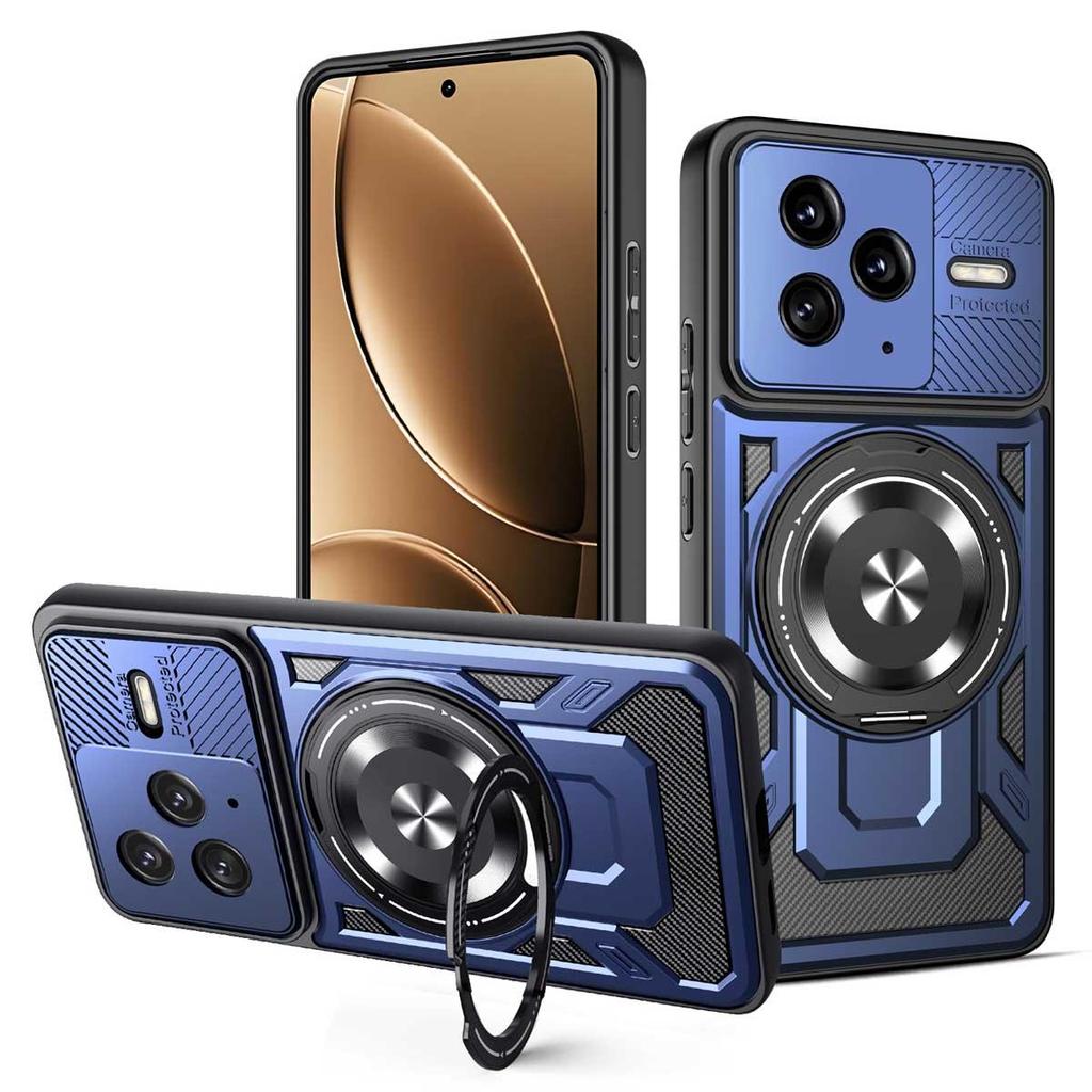 For Mi Poco F7 Pro Ultra 360 Degree Rotating Magnetic Bracket Armored Phone Case for Mi Poco X7 Pro  Durable Protective Cover