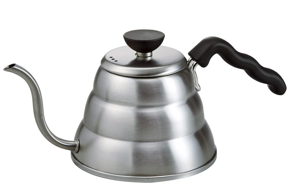 HARIO V60 Drip Kettle Vono Practical Capacity 600mL Open Compatible Hairline Silver Made In Japan Present Gift Present Fire/IH VKBR-100-HSV