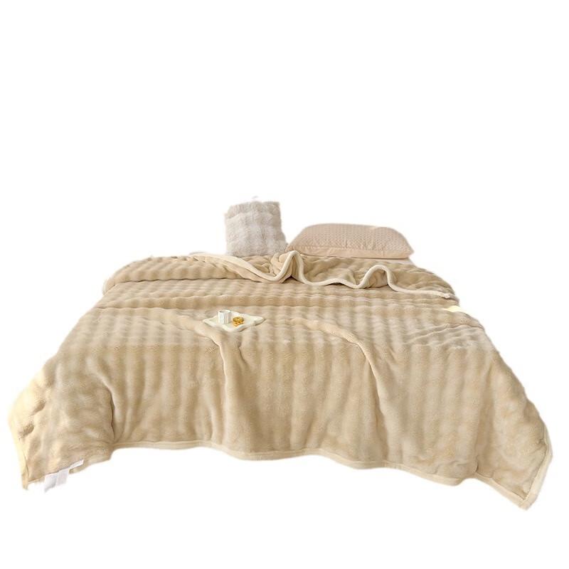 LISM Bubble Rabbit Flannel Blanket