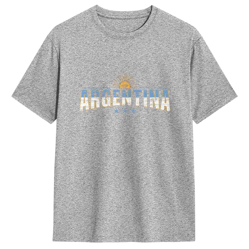 Unisex Tshirts Argentina Flag Creative Cotton Tee Shirt Short Sleeve T Shirt Crew Neck Clothes Plus Size