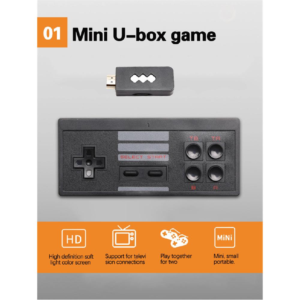 1Set Wireless Retro Game Console Hdmi Hdtv Stick 818 Build-In Games Rca Handheld