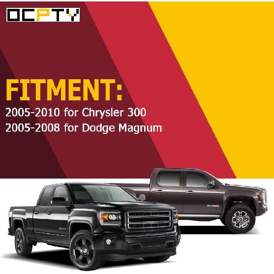 OCPTY Door Handles Exterior Rear Driver Left Side Fit for 2005-2010 for Chrysler 300 2005-2008 for Dodge Magnum Chrome OE 5065801AG 1pcs