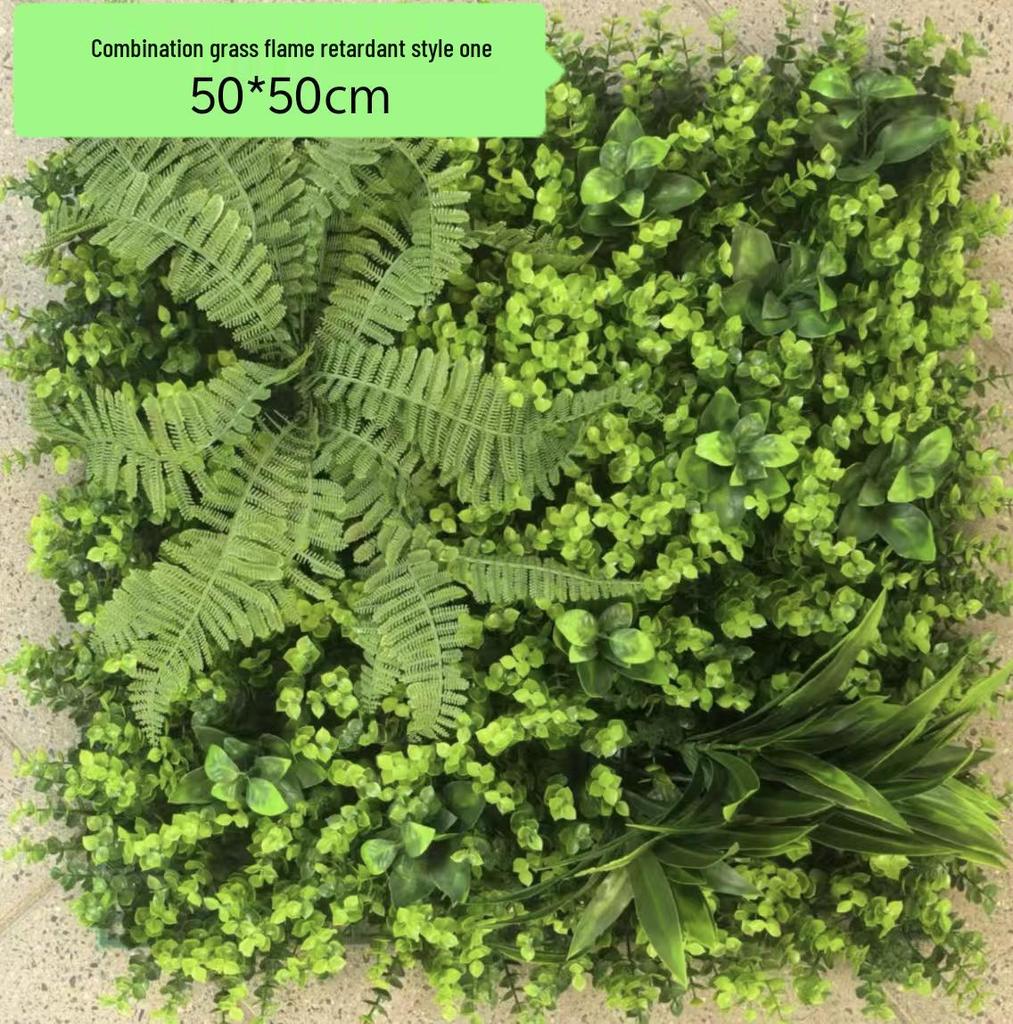 Flame-Retardant Green Wall: Anti-Aging Lawn Decoration for Malls & Backgrounds