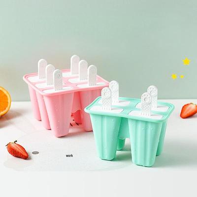 Silicone Ice Cube & Popsicle Molds with Handles - 4 & 6 Sets, Easy Release, DIY Ice Stick Trays