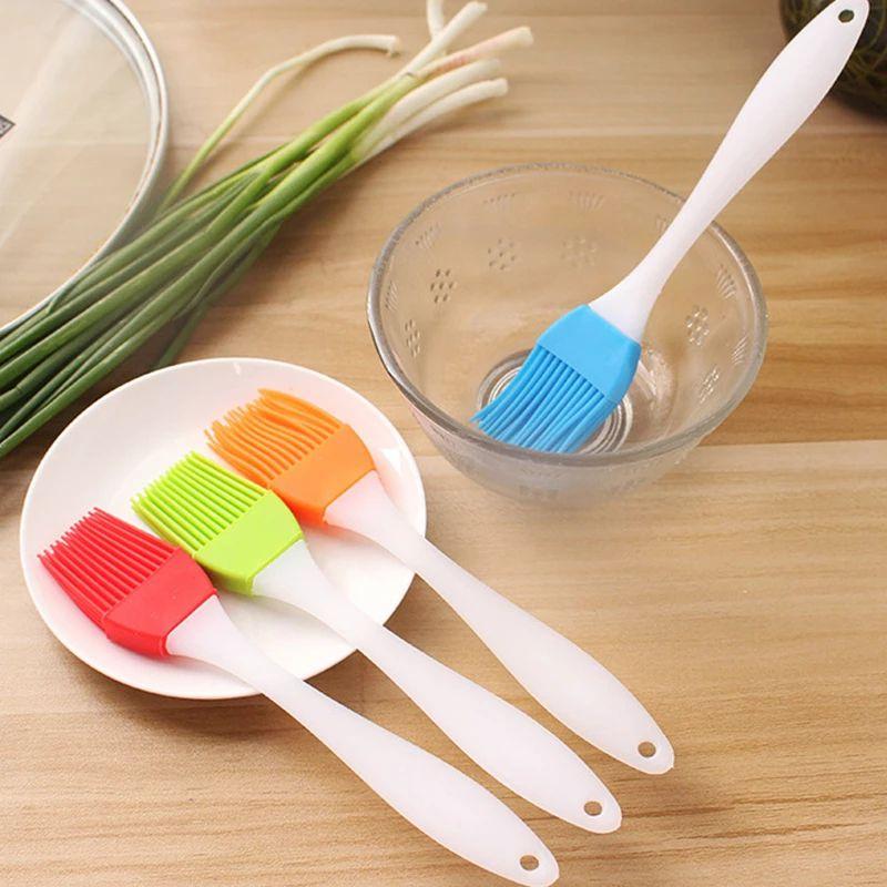 Multipurpose Silicone Spatula And Barbeque Oil Brush Ideal For Cooking And Grilling