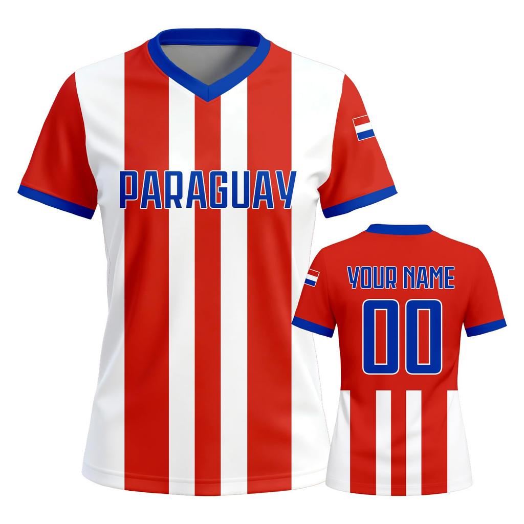 Custom Women Soccer Jersey Short Sleeve Breathable Athletic Top Personalized Team Name Number Sports Shirt for Match Training