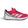 Adidas Faito EL Kids Sneakers Lucid Red/Silver Metallic/Footwear White Unisex 24.0 Cm