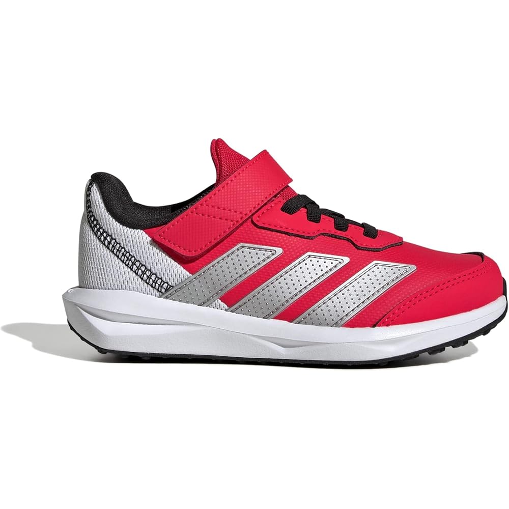 Adidas Faito EL Kids Sneakers Lucid Red/Silver Metallic Unisex Footwear 17.0 cm