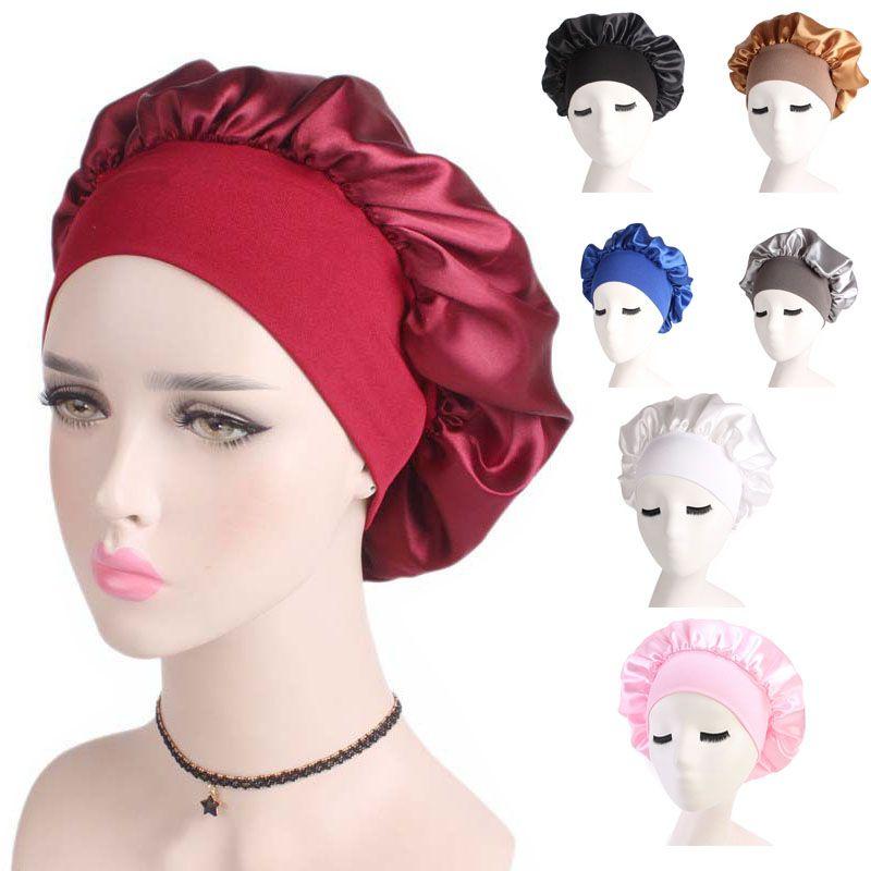 Luxurious Satin Night Sleep Cap For Women With Soft Silk Feel And Stylish Design