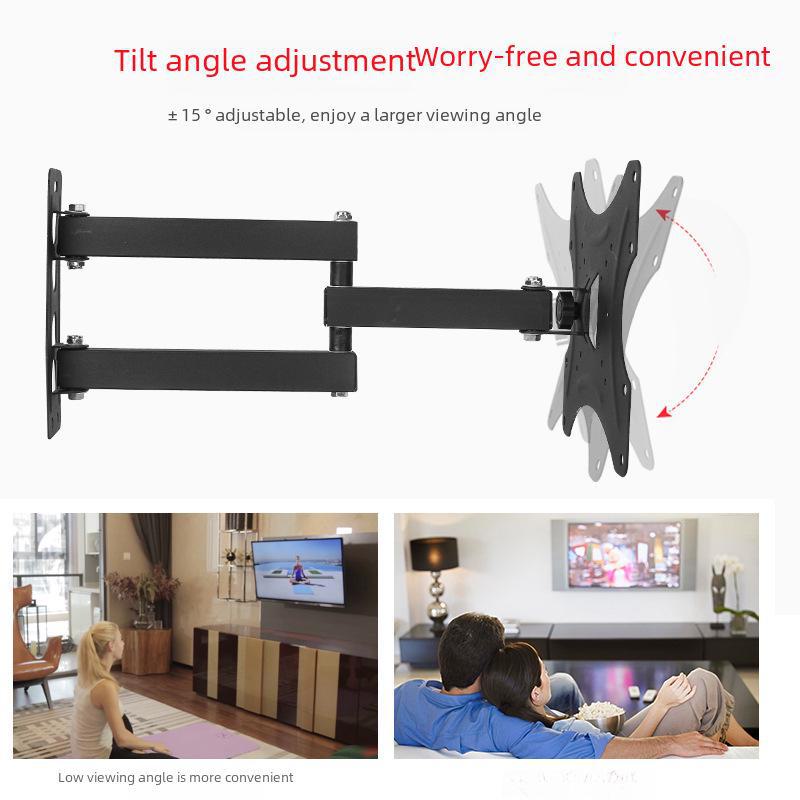 Universal Telescopic Swing TV Stand: Adjustable Wall Mount for 14-42 Inch TVs (Model 117B-2)