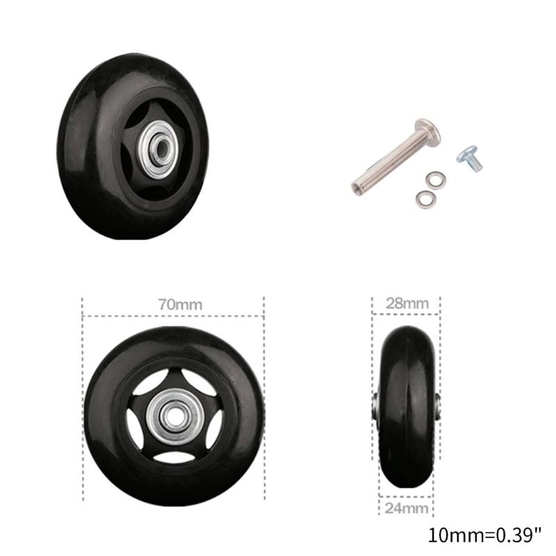 Mute Luggage Suitcase Replacement Wheels Wear-Resistant Suitcase Wheels Luggage Suitcase Wheels Suitcase Spinner Wheels