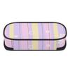 Pencil Case Daily Use Strong Polyester Fabric Smooth Zipper with Main Compartment Mesh Pocket and Pen Slots for School and Study