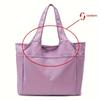 Chic Oxford Fabric Tote Bag for Women - Spacious & Stylish with Multiple Pockets, Perfect for Travel & Everyday Use