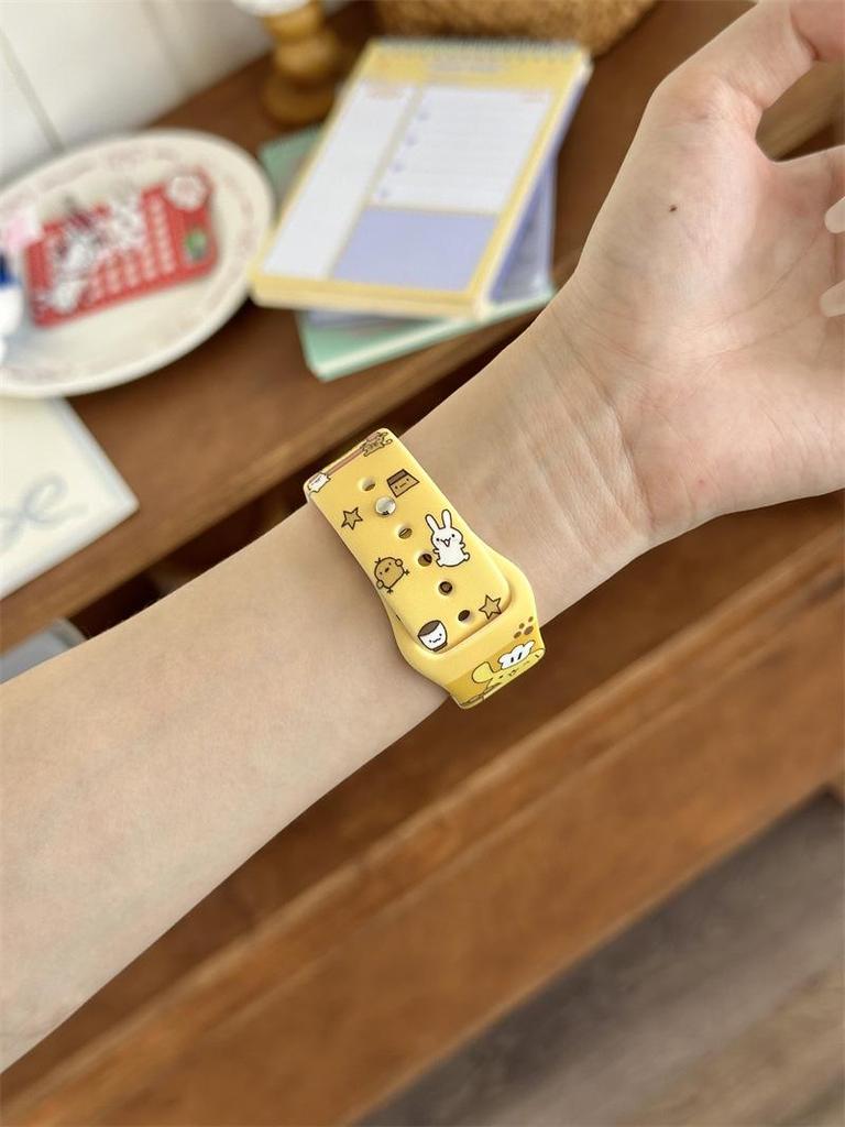 Cartoon Silicone Buckle Band for Apple Watch Series 10/9/8/SE