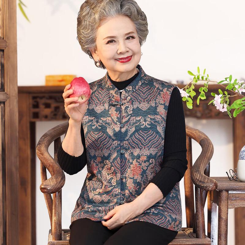 

Женский осенне-зимний жилет с лацканами и принтом Datang Furen 4XL