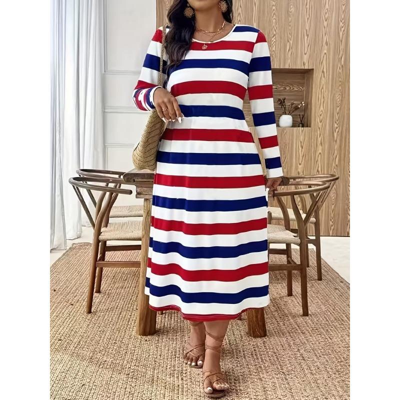 Casual and fashionable long sleeve dress