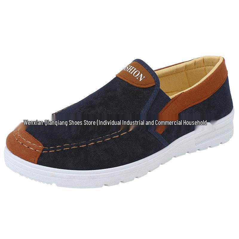 Men s Casual Slip-on Canvas Shoes: Breathable, Comfortable, Rubber Sole, Versatile for Everyday Wear 43