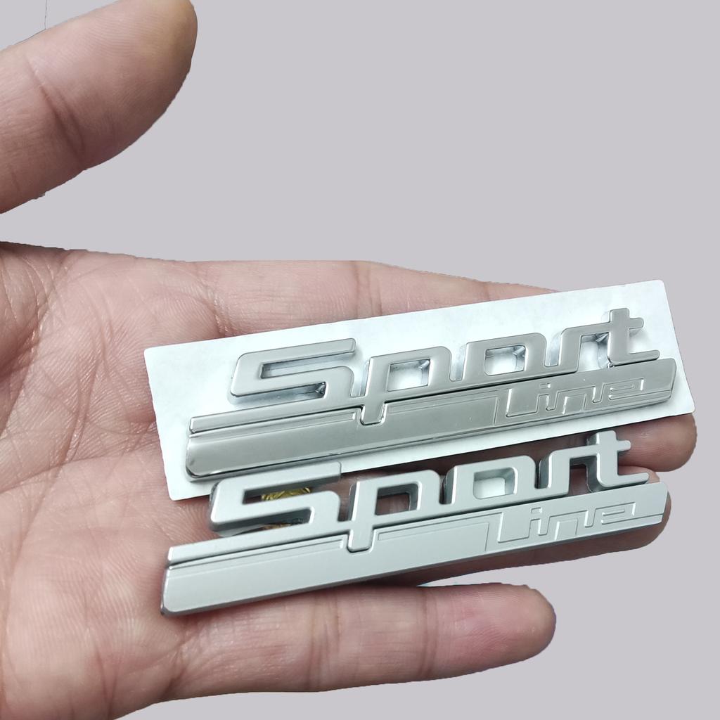 Metallic Car Sports Line Fender and Trunk Badge Stickers Car Sport Logo for BMW