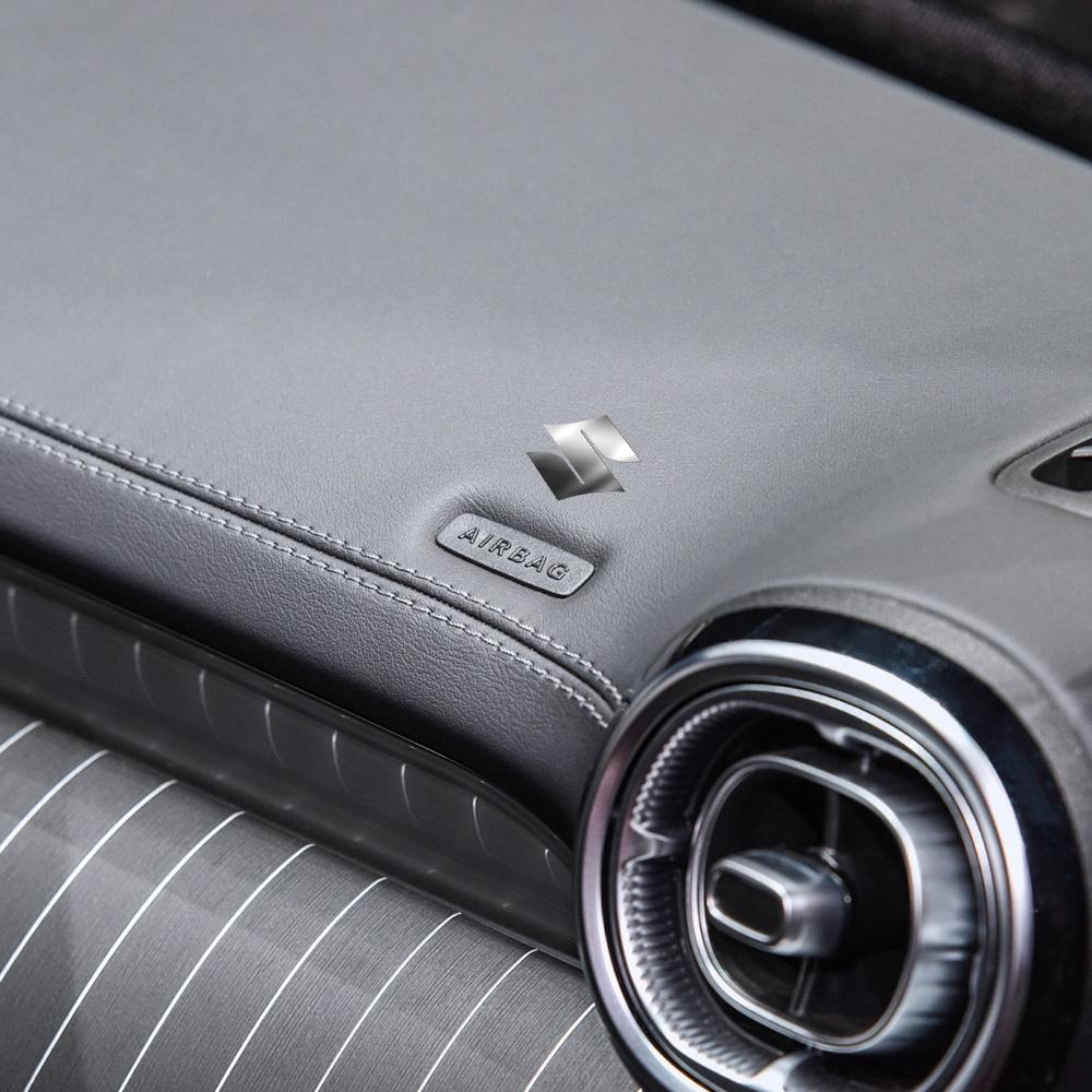 2/5/10PCS Nickel Metal Emblem Decal Car Audio Instrument Panel Decoration Sticker For Suzuki SX4 Spacia Swift Jimny Grand Vitara