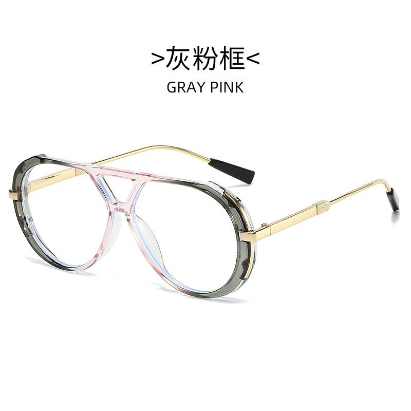 Vintage Pilot Sunglasses Fashion Double Bridge Gradient Multi-color Shades Women Trendy Luxury Design Sun Glasses