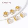 18K Gold Plated Zircon Crystal Beads Accessories For Bracelets,Bead Separators For Jewelry Making DIY Beading,Spacer Beads