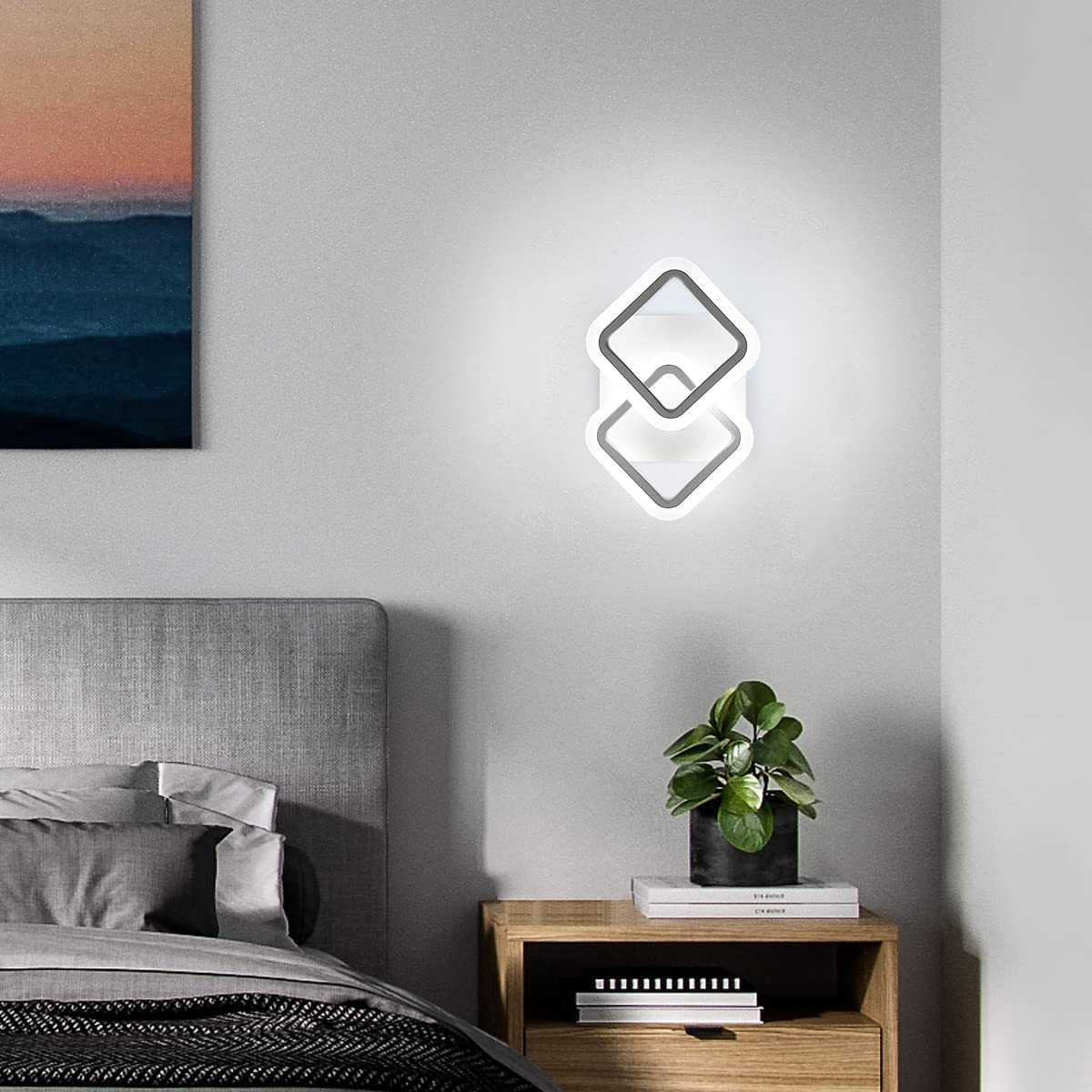 

Светодиодный квадратный акриловый потолочный светильник Современный минималистичный потолочный светильник Белый свет Спальня Кухня Гостиная