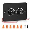 Universal LED Dimming Switch for RVs/Yachts, 12-24V, Single Color, Fast Charging USB, Light Strip/Downlight Compatible