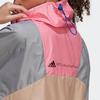 Adidas X Stella McCartney Color Block Half Zip Loose Pullover Jacket Women Jackets Pearl-Pink H59961