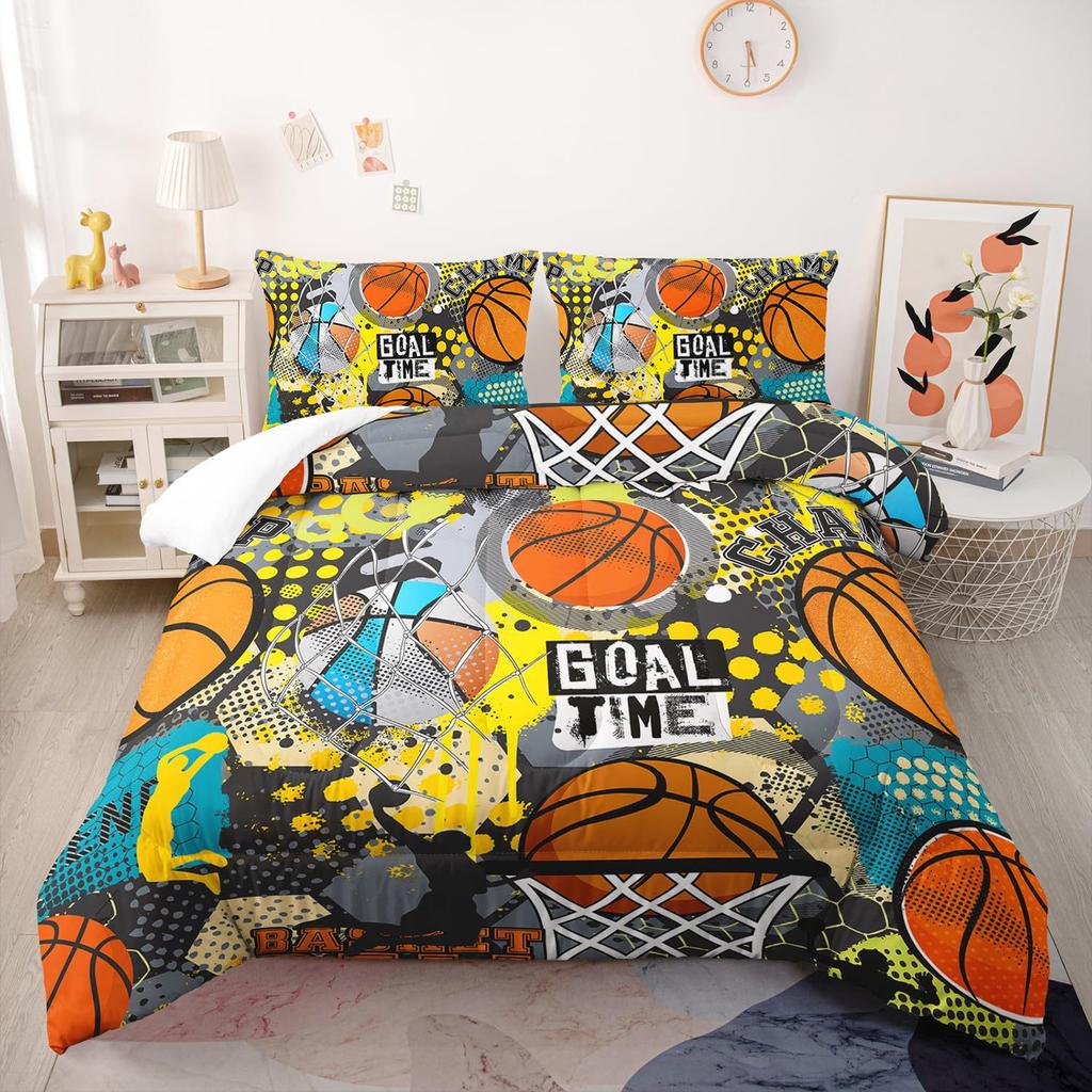 Cartoon Space Down Comforter Set Bedding Set Duvet Cover 3-piece Set