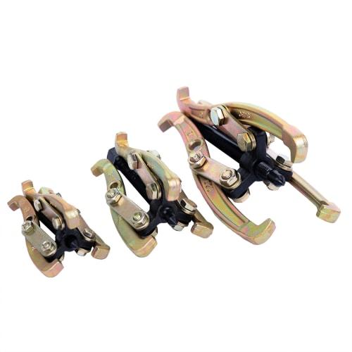 STEELMIGHT Gear Puller, 75mm/100mm/150mm Set, 3-Jaw, Gear Removal Puller, Pulley Puller, High Hardness