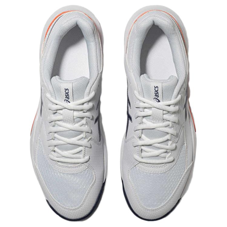 ASICS Gel Dedicate 8 Slip Resistant Low top Tennis Shoes Men's White Blue Orange Sneakers 1041A408-110