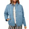 Women's Fashion Light Jacket Stand Collar Multicolor Zipper Button Coat